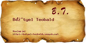 Bátyel Teobald névjegykártya